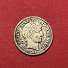 (1) Beautiful Toned Antique 1904-P Barber Dime CHOICE VF-VERY FINE NICE DETAIL