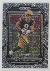 2022 Panini Prizm Rookies No Huddle Prizm Christian Watson #314 Rookie RC