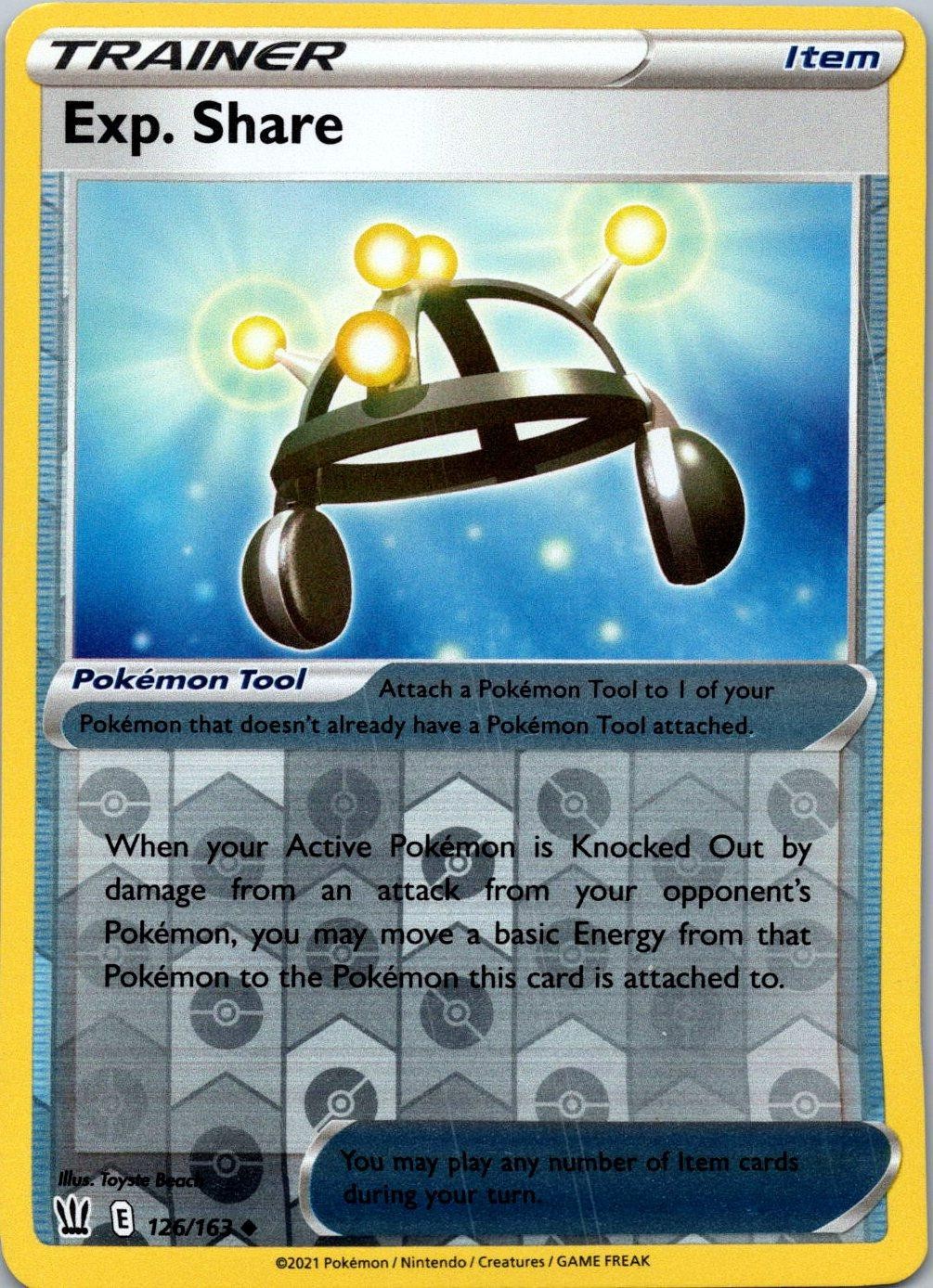 EXP. SHARE 126/163 BATTLE STYLES POKEMON NM