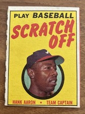1970 Topps Scratch Off Hank Aaron, unscratched EX-MT