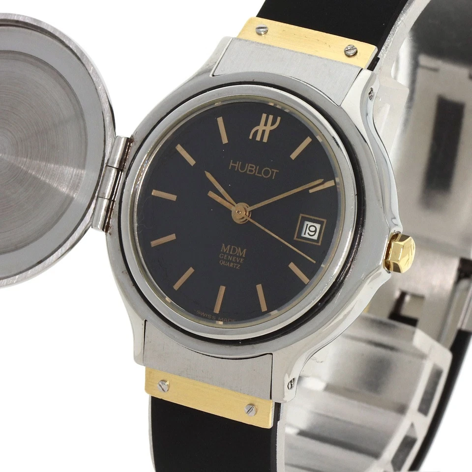 Relojes HUBLOT MDM Classic Hunter Case acero inoxidable/caucho damas Foto 4 de 4