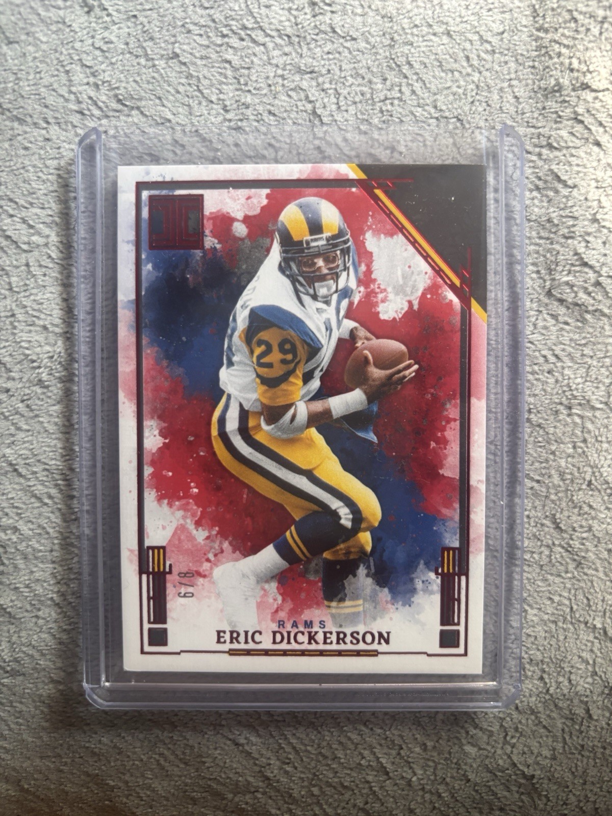 2025 Panini Impeccable - Eric Dickerson #41 Ruby /8