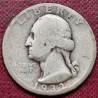 ◢ 1932 D Washington Quarter ◣ 25c Circulated #98266