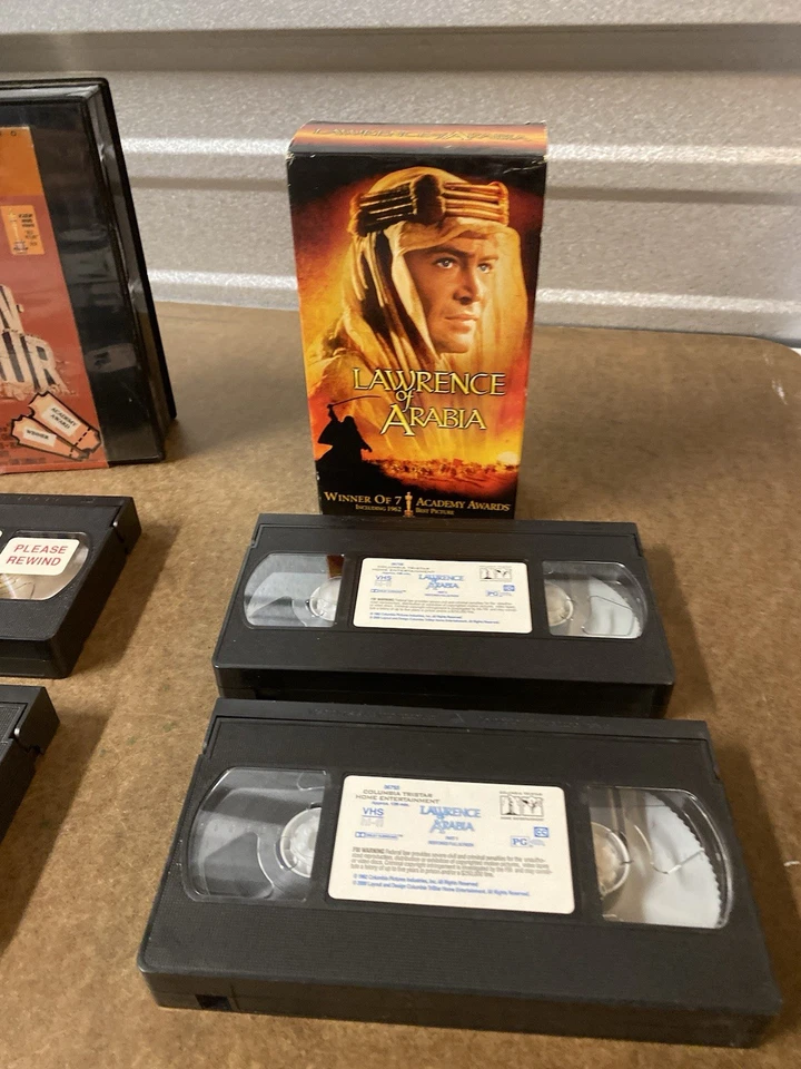 Ben-Hur & Lawrence of Arabia  VHS Lot - Image 3 of 4