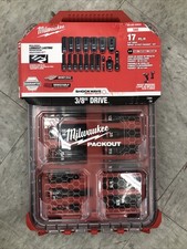 Milwaukee 49-66-6800 Shockwave Impact Duty Socket Set - Red