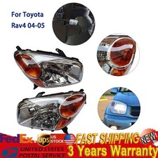 Pair Headlights Set For 2004-2005 Toyota Rav4 Left And Right Front Halogen Light Pair Headlights Set For 2004-2005 Toyota Rav4 Left And Right Front Halogen Light