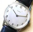 Vintage Mercury Mens 1963 Timex original Hand Wind watch SilverTone serviced M24