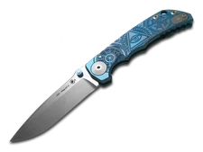 Spartan Blades Harsey Folder SF5 Blue Oculus Titanium MagnaCut Pocket Knife