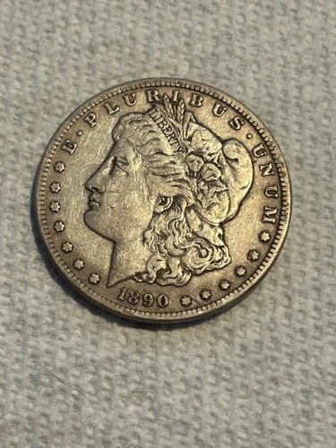 1890 cc Morgan Silver dollar VF