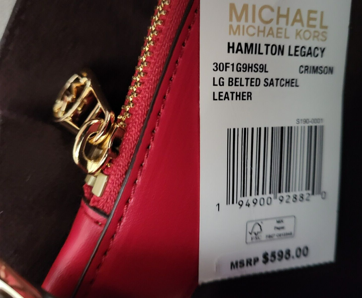 Bolso Satchel Hamilton Legacy Michael Kors - Rojo Chile
