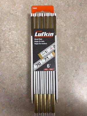 Hi-Viz Lufkin Wood Rule  6' Red End NEW WITH FREE SHIPPING