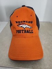 Denver Broncos Football Hat Cap Orange Grey LOGO Team NFL One Size Adult Adjust