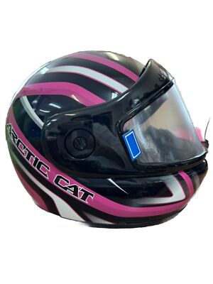 Artic Cat Youth M Snowmobile Helmet Black Pink