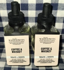 NEW 2-Pack COFFEE & WHISKEY Wallflower Refill Bulbs SEALED Bath & Body Works