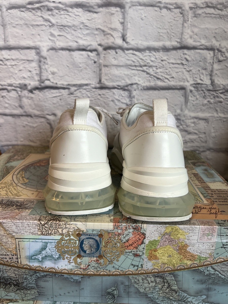 ★SUECOMMA BONNIE★ Shrring flatsmint DG1DS25008MIN Suecomma BONNIE White Sneakers Sz 9.5 Sue Comma Trendy