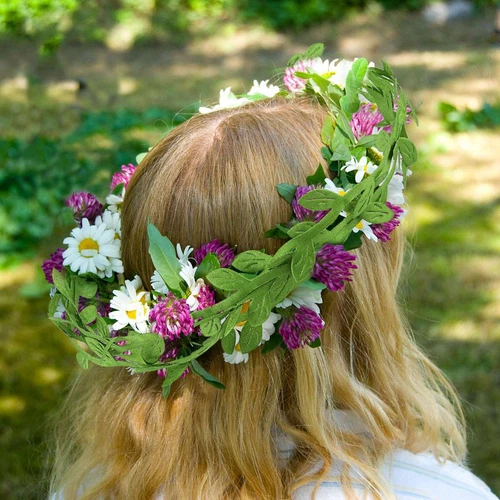 DIY Crafts Leaf Ribbon Artificial Vine Wreaths for Outdoor Willow Garland Green - Bild 19 von 20