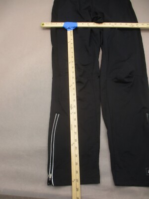 REI Size L Womens Black Drawstring Stretch Waist Leg Zip Training