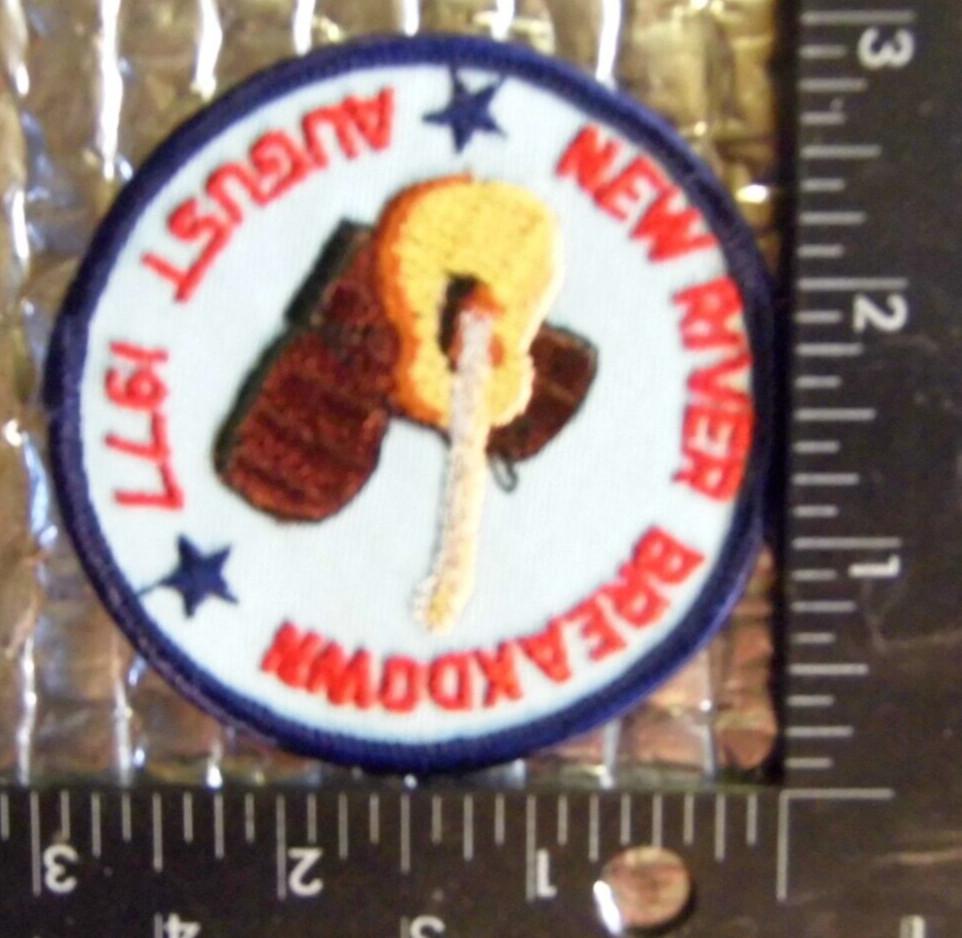 Vintage Patch  New River Breakdown August 1977 FR… - image 1