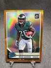 2019 Donruss Optic Football Orange Miles Sanders #172 PSA 9