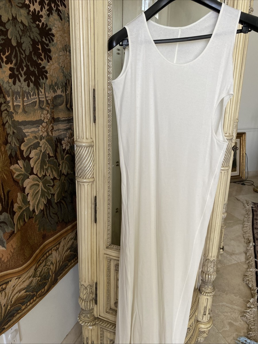 GIA STUDIOS Long Tank Dress White SZ L/12 Cotton Asymmetric Side Cut Out - $585 | eBay GIA STUDIOS Long Tank Dress White SZ L/12 Cotton Asymmetric Side Cut Out - $585 | eBay