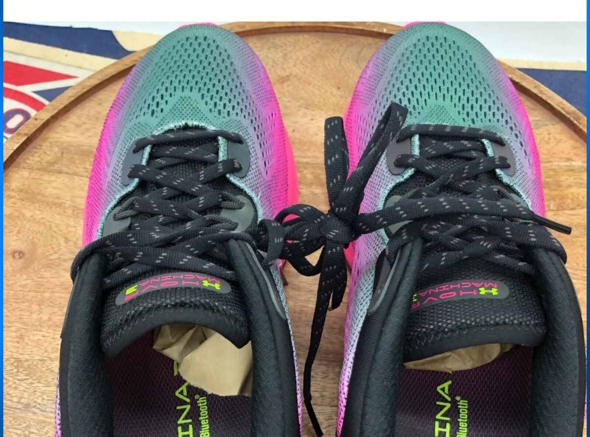 Under Armour HOVR Machina 3 Daylight Black Electro Pink 3025164-001 Mens Sz 10.5 Under Armour HOVR Machina 3 Daylight Black Electro Pink  main image 3