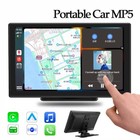 Touch Screen 9" Portable Car Stereo Wireless Carplay Bluetooth Radio GPS USB/AUX