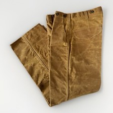 New Filson Oil Finish Tin Pants MADE IN USA DarkTan Sz 34