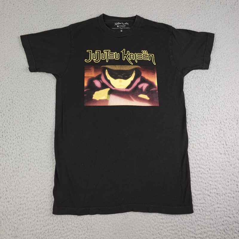 Jujutsu Kaisen Shirt Mens Medium Black Short Sleeve Graphic Anime Gojo