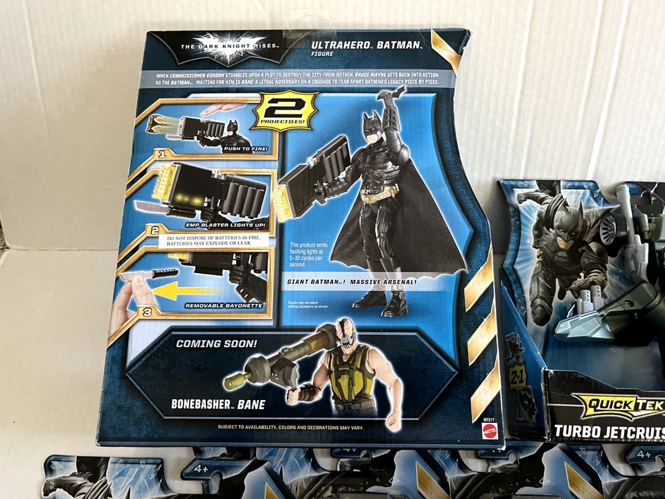BATMAN The Dark Knight Rises Lote ULTRAHÉROE 10" JET CRUISER QUICKTEK 5 FIGURAS NUEVO Foto 4 de 4