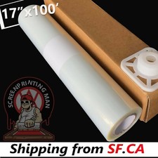 4 rolls  Waterproof 17"x100ft Inkjet Silk Screen Printing Milky Transparency Film