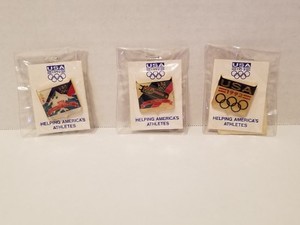 Albertville France 1992 Winter Olympics Lapel/Hat Pin Set of 3 NWT
