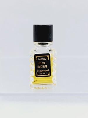 Fragonard Grasse Reve Indien 707 Perfume Splash 0.3 oz Vtg Sample Bottle