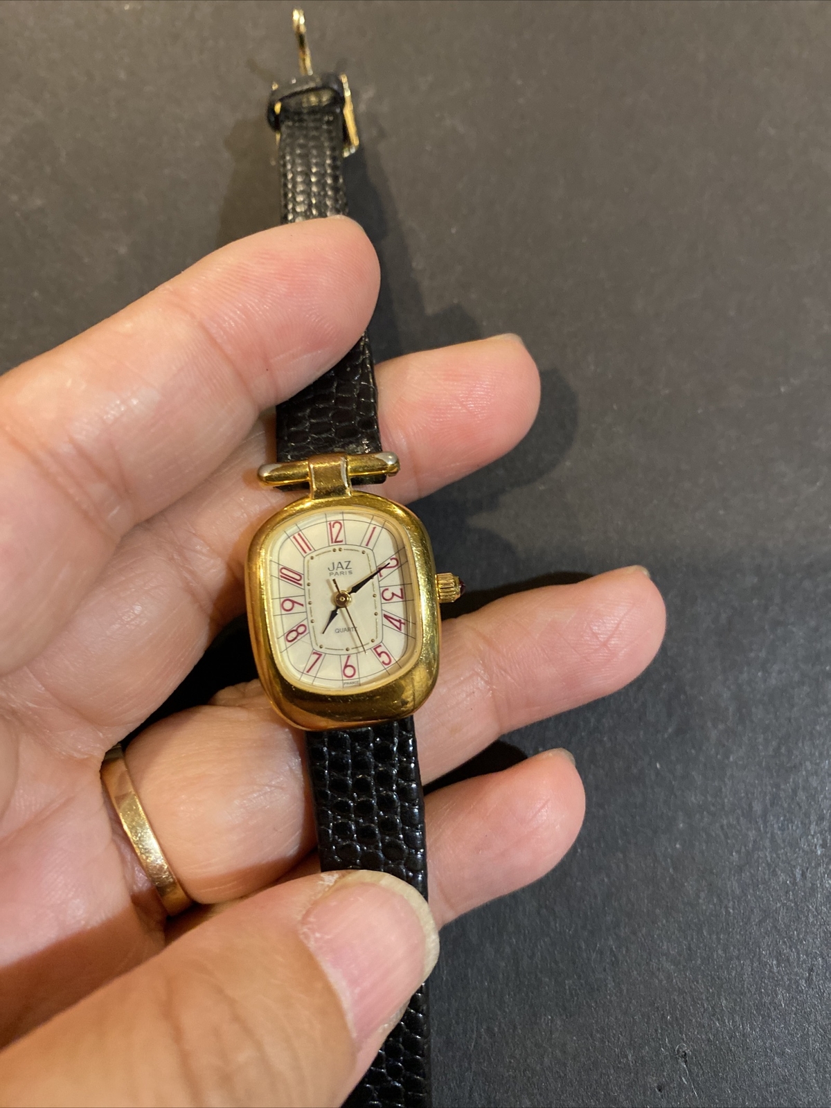 Vtg Jaz Paris France Quartz Watch Gold Tone Women eBay