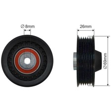 NTY Spannrolle Keilrippenriemen passend für Mercedes-Benz 190 W201 E 1.8