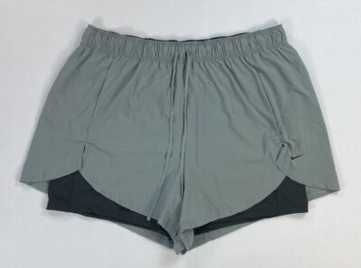 Women's Nike Flex Plus Size Athletic Training Layered 2-in-1 Shorts DC5412 NEW