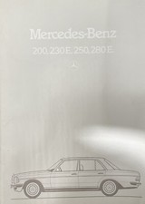 Mercedes-Benz 200 230E 250 280E W123 Saloon 1982-84 German Market Sales Brochure