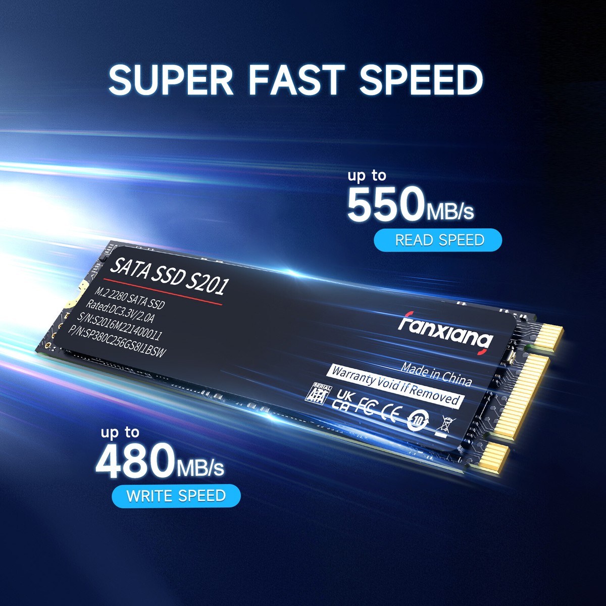 Fanxiang 1/5/10Pcs M.2 2280 SATA SSD 256GB 512GB 1TB 2TB TLC