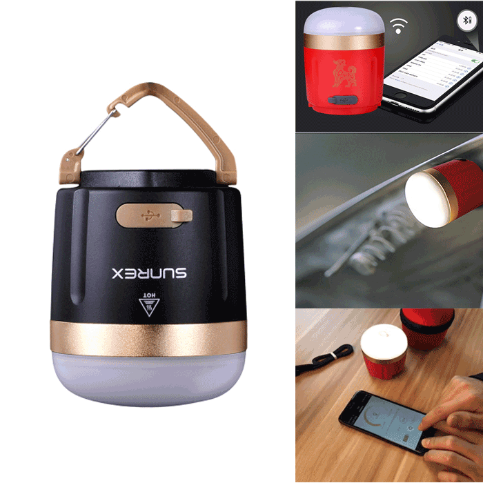 Sunrei CC4 bleutooth Intelligent Camping Lantern Magnetic LED Emergency Tente Sunrei CC4 bleutooth Intelligent Camping Lantern Magnetic LED Emergency Tente