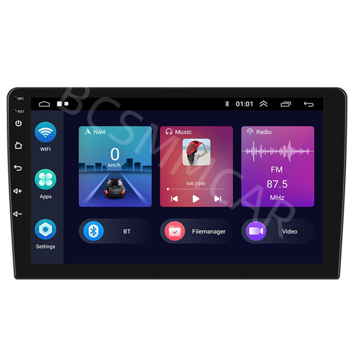 Double 2DIN Touch Screen Car Multimedia Player GPS WIFI For Carplay Android Auto