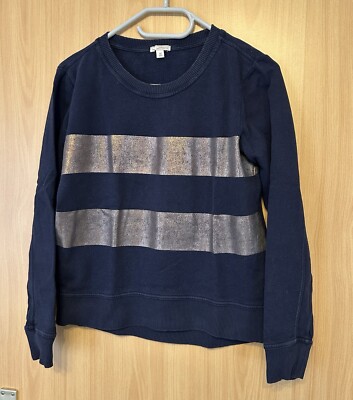 Gap Sweatshirt Größe S ,Dunkelblau Mit Glitzer Streifen Vorne ,gebraucht 