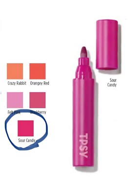 Avon ~TPSY Forever Lip Marker ~ Sour Candy~Hydrating ~Matte Finish~NEW IN BOX