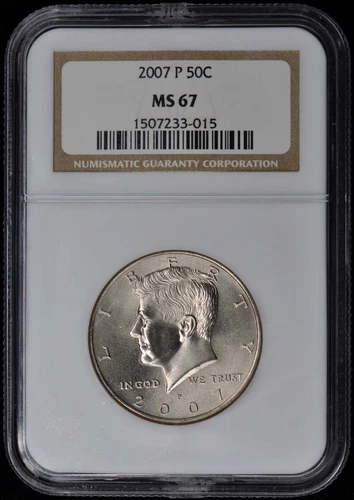 2007 P Kennedy Half Dollar 50C NGC MS67