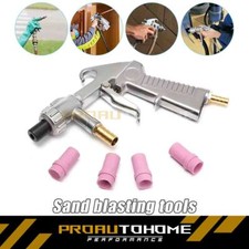 Sandblaster Air Kit Abrasive Sandblasting Gun Sand Blaster With 4 Ceramic Nozzle
