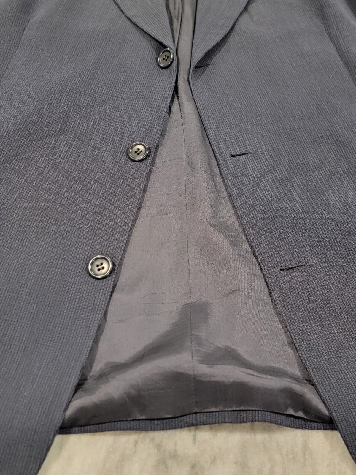 46R Men's Hugo Boss Vintage Casual Blazer Dark Bl… - image 2