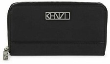 KENZO Kalifornia Leather Continental Wallet Black