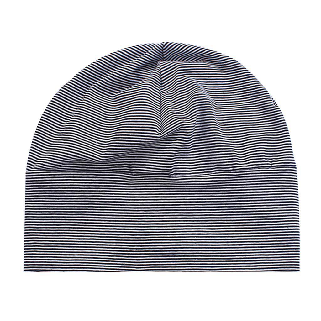 Mens Adult Cotton Night Sleep Patch Sleeping Head Hat Plain Beanie
