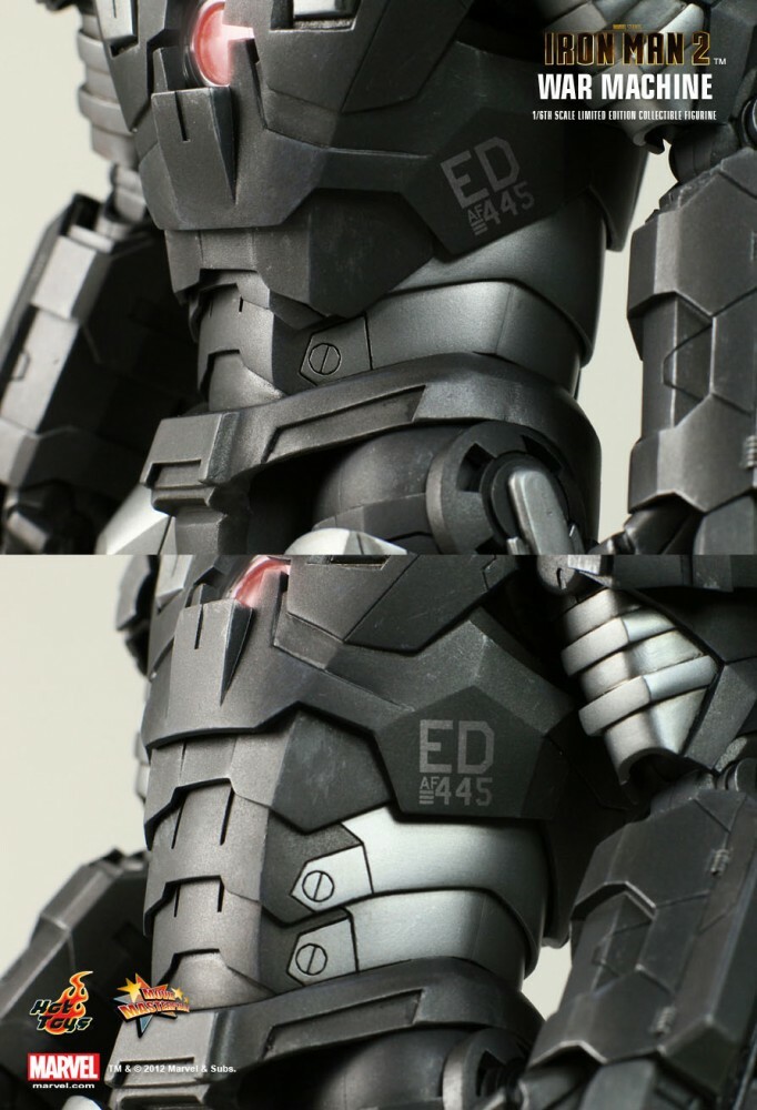 HOT TOYS 1/6 Scale MMS120 IRON MAN 2 WAR MACHINE Figure Marvel