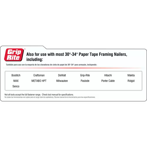 3 In. X 0.120-gauge Paper Bright Smooth Shank Bright Steel Clip-head Framing N - Picture 3 of 12