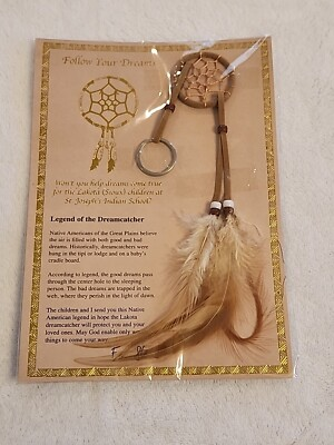 #ad Lakota Sioux Dreamcatcher Authentic St. Joseph#x27;s Indian School Chamberlain SD $6.12