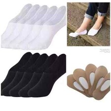 3 or 6pair Invisible Trainer socks  Men Womens Footsies No Shoe Show Liner Socks